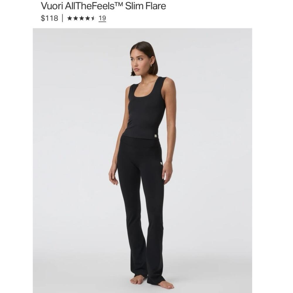 Vuori All The Feels High Waist Slim Flare Leggings Size XL